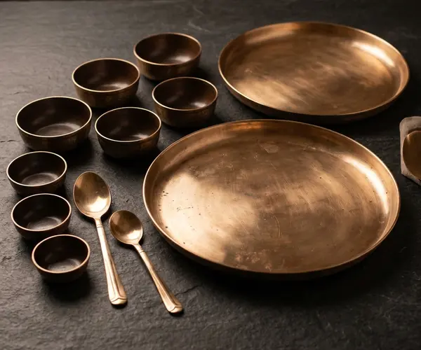 Brass Dinner Set
